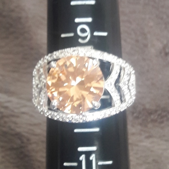 925 sterling silver citrine ring - Picture 3 of 6